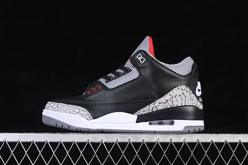 All categories Air Jordan Jordan series basketball shoes Air Jordan 3 TG version Air Jordan 3 "Black Cement" AJ3 Jordan 3 first year black cement DN3707-010